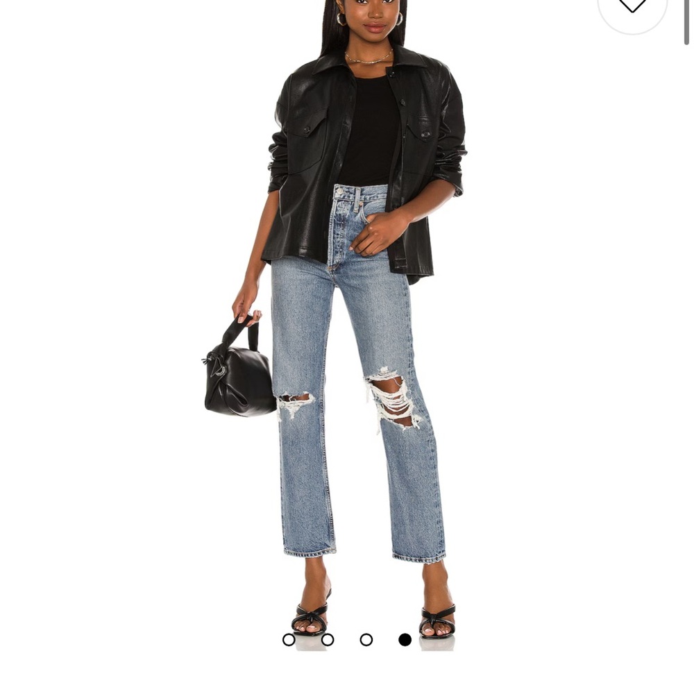 Agolde High Rise Distressed Jeans - Picture 3 of 6